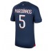 Paris Saint-Germain Marquinhos #5 Kopio Koti Pelipaita 2023-24 Lyhyet Hihat